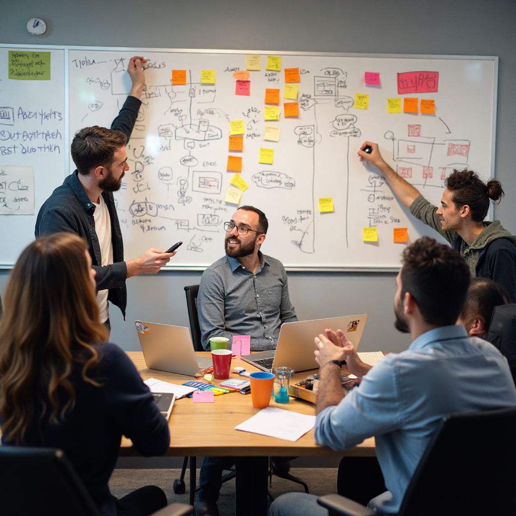 Sessione di brainstorming per nuovi giochi